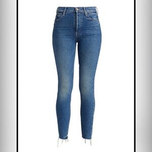 Mother high waisted crop